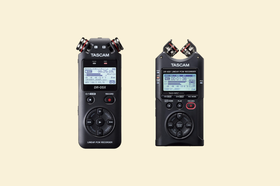 Tascam DR-05X ou Tascam DR-40X